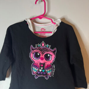 365 Kids Owl Graphic Outfit Size 6
